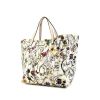 Gucci Floral Tote shopping bag in white canvas - 00pp thumbnail