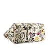 Gucci Floral Tote shopping bag in white canvas - Detail D4 thumbnail