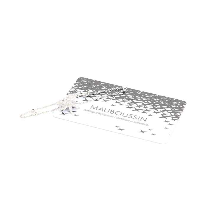 Bracelet souple Mauboussin Etoile Marine en or blanc et diamants