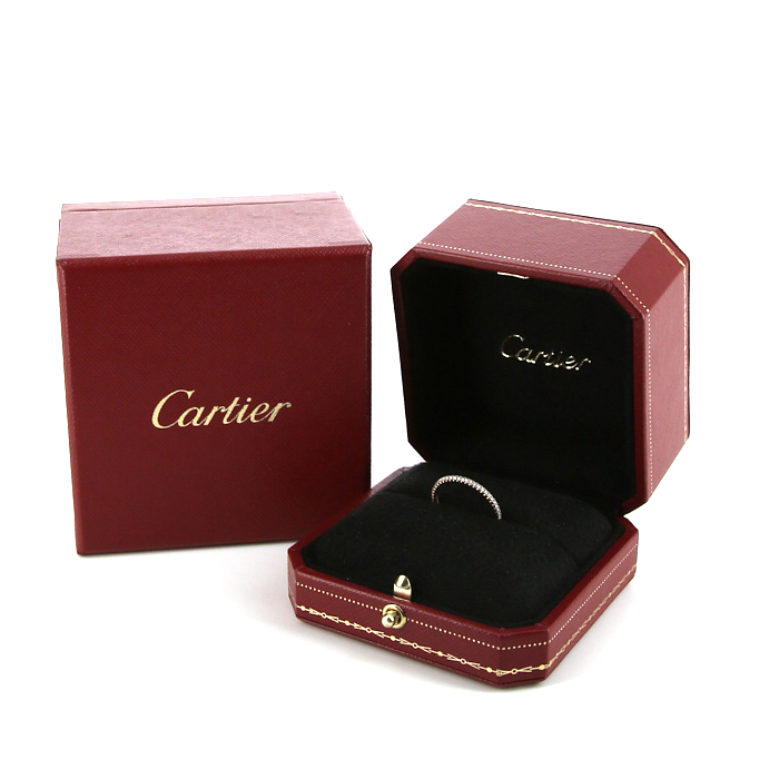 Fede nuziale Cartier Etincelle in oro rosa e diamanti - Detail D2