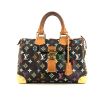Louis Vuitton Speedy Editions Limitées handbag in multicolor and black monogram canvas and natural leather - 360 thumbnail