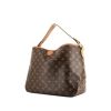 Shopping bag Louis Vuitton Delightful in tela monogram marrone e pelle naturale - 00pp thumbnail