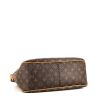 Louis Vuitton Delightful shopping bag in brown monogram canvas and natural leather - Detail D4 thumbnail