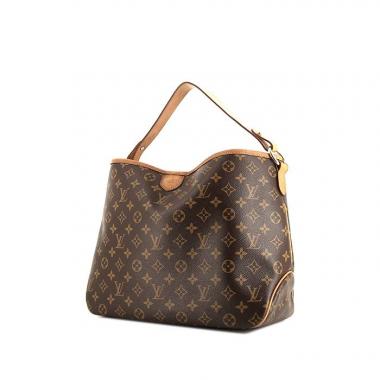 Shopping bag Louis Vuitton Delightful in tela monogram marrone e pelle naturale