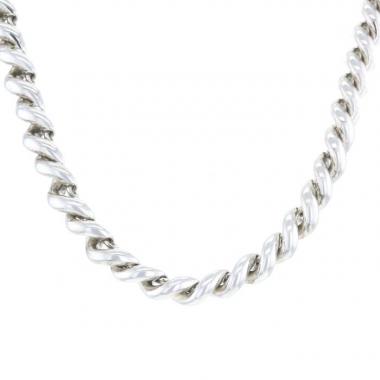 Collier articulé Hermes Torsade en argent