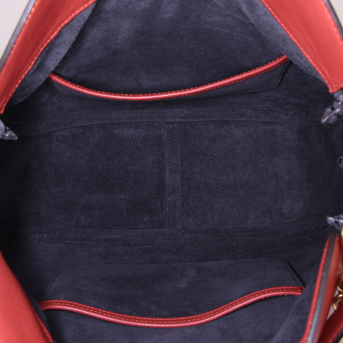 Mulberry Leighton handbag in red leather - Detail D3