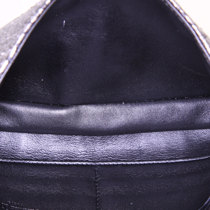 Bolso de mano Dior Promenade en piel de pitón gris - Detail D3