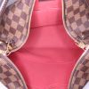 Louis Vuitton Duomo Hobo shopping bag in ebene damier canvas and brown leather - Detail D2 thumbnail