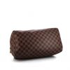 Bolso de mano Louis Vuitton Speedy 35 en lona a cuadros ébano y cuero marrón - Detail D4 thumbnail