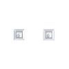 Paire de puces d'oreilles Chopard Happy Diamonds Icon en or blanc et diamants - 00pp thumbnail