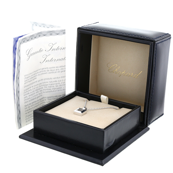 Collana Chopard Happy Diamonds Icon in oro bianco e diamante - Detail D2