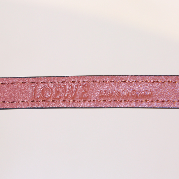 Shopping bag Loewe Shell piccola in pelle bianca - Detail D3