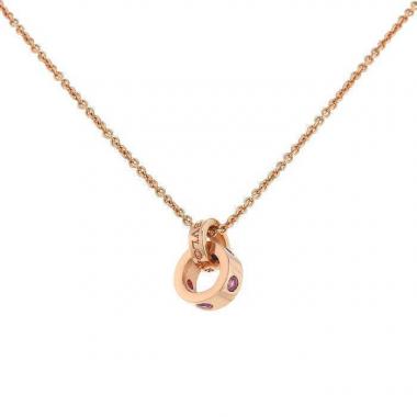Collier Bulgari Bulgari en or rose,  améthystes et saphirs roses Collier Bulgari Bulgari en or rose,  améthystes et saphirs roses