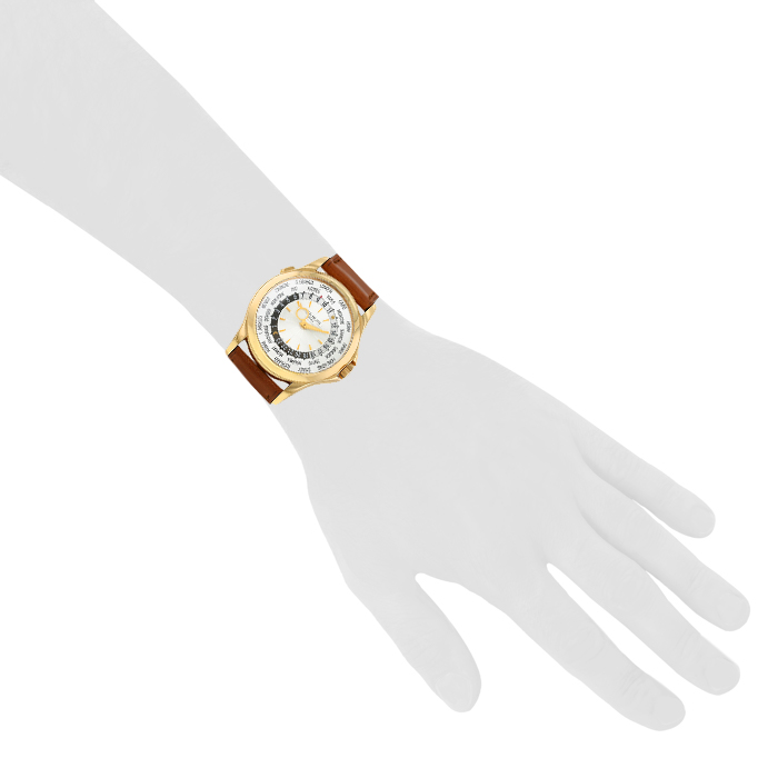 Patek Philippe World Time watch in pink gold Ref:  5130 Circa  2007 - Detail D1