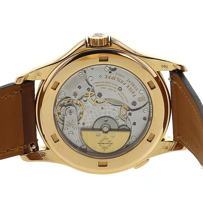 Patek Philippe World Time watch in pink gold Ref:  5130 Circa  2007 - Detail D2