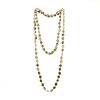 Line Vautrin, long necklace in Talosel and green mirrors, from the 1960's - Detail D1 thumbnail