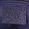 Gucci travel bag in grey monogram canvas and blue leather - Detail D3 thumbnail