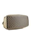 Gucci travel bag in grey monogram canvas and blue leather - Detail D4 thumbnail