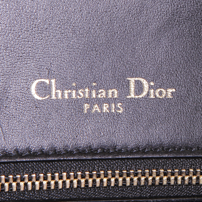 Sac à main Dior Diorama en cuir noir - Detail D4