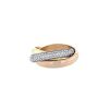 Cartier Trinity ring in 3 golds and diamonds, size 51 - 00pp thumbnail