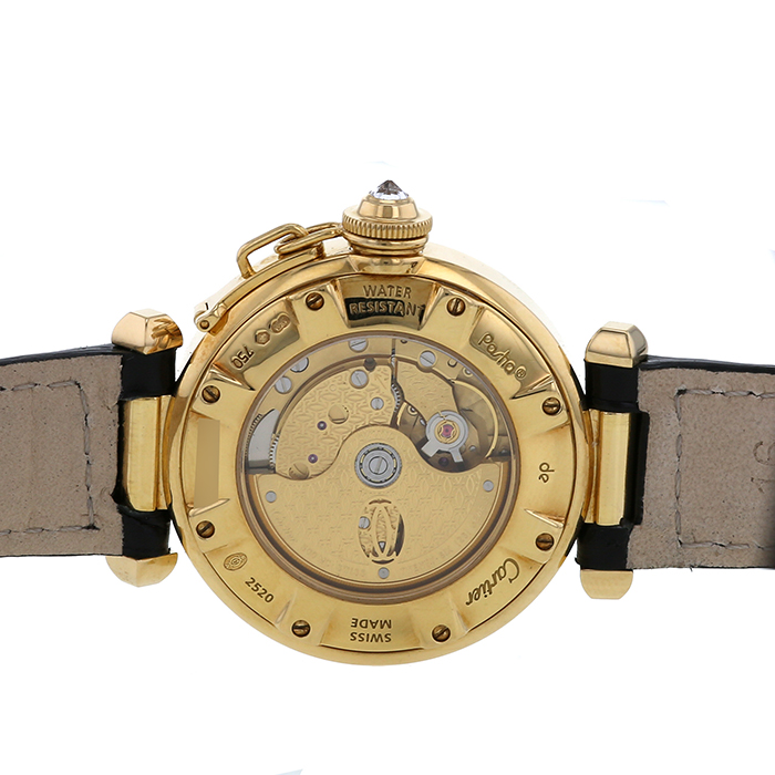Cartier Pasha Grille watch in yellow gold Ref:  2520 Circa  2000 - Detail D1