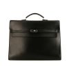Porte-documents Hermès Kelly Dépêches en cuir box noir - 360 thumbnail