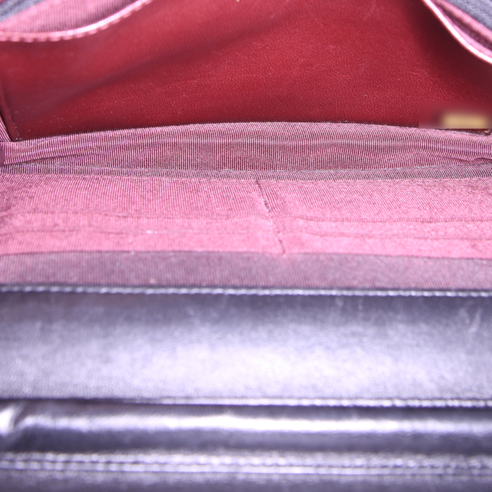 Borsa a tracolla Chanel Wallet on Chain in pelle trapuntata nera - Detail D2