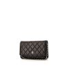 Borsa a tracolla Chanel Wallet on Chain in pelle trapuntata nera - 00pp thumbnail