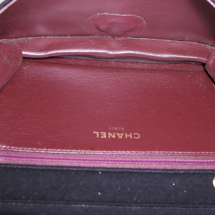 Borsa Chanel Mademoiselle in jersey trapuntato nero - Detail D3