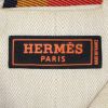Hermès Matelot weekend bag in beige chevrons canvas - Detail D3 thumbnail