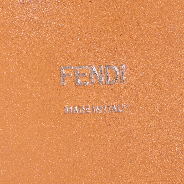 Fendi Baguette handbag in ecru monogram canvas - Detail D4