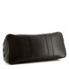 Shopping bag Hermès Garden Party in tela grigia e nera con motivo e pelle nera - Detail D4 thumbnail