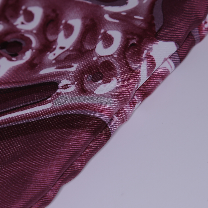 Bolso bandolera Hermes Silkin en seda violeta y cuero Barenia - Detail D3