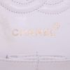 Chanel Timeless handbag in white quilted leather - Detail D4 thumbnail