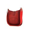 Hermes Evelyne large model shoulder bag in red leather taurillon clémence - 00pp thumbnail