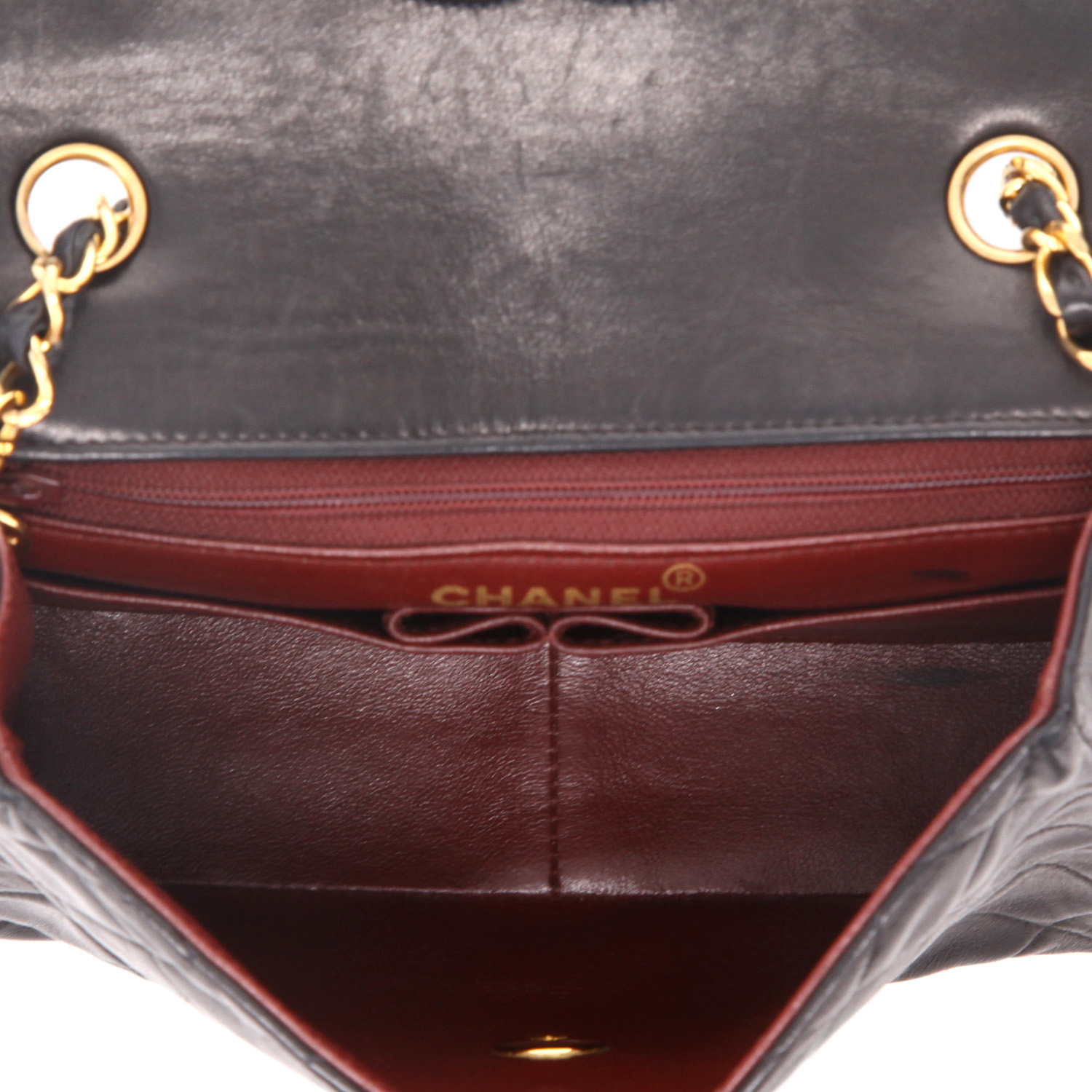 Borsa a tracolla Chanel  Mini Timeless in pelle trapuntata nera - Detail D3