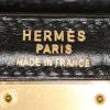 Bolso de mano Hermès Kelly 28 cm en cuero box negro y crin beige - Detail D4 thumbnail