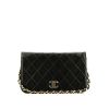 Chanel  Mademoiselle handbag  in black quilted leather - 360 thumbnail