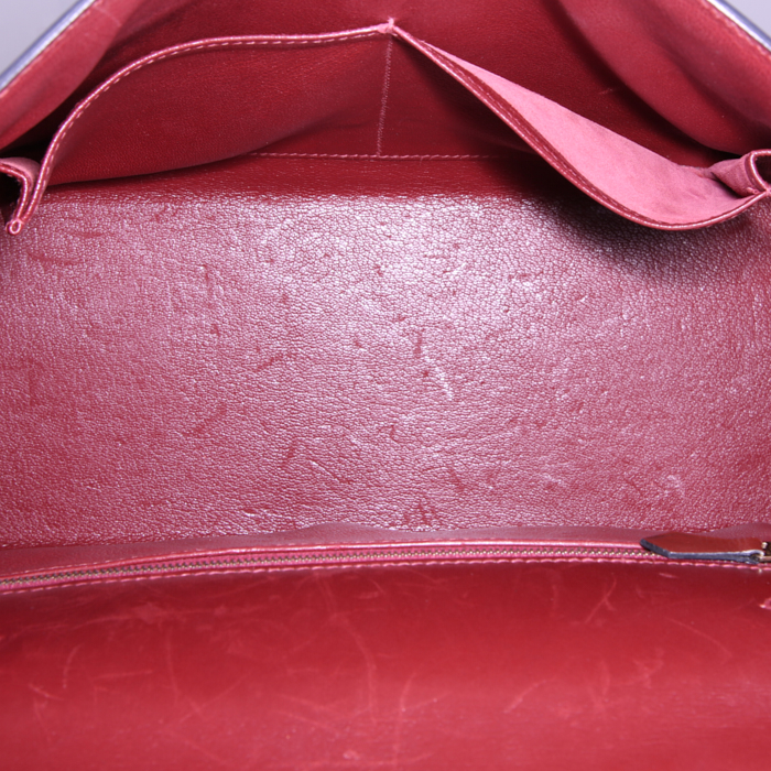Borsa Hermes Kelly 28 cm in pelle box rosso H - Detail D3