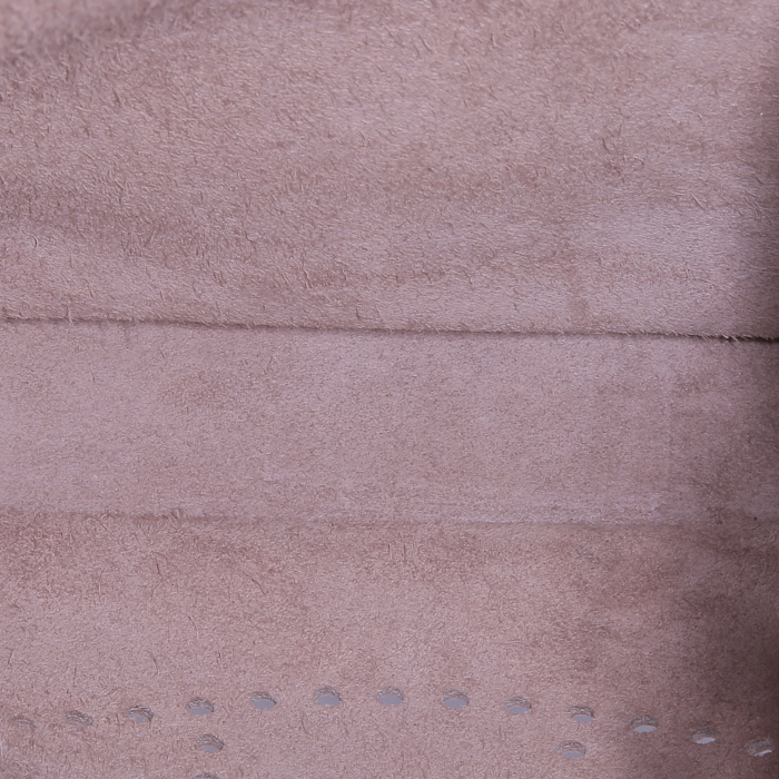 Hermes Evelyne small model shoulder bag in etoupe togo leather - Detail D2