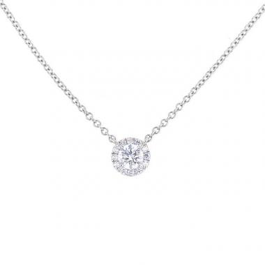 Tiffany 
Co Soleste necklace in platinium and diamonds
