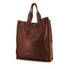 Shopping bag Hermes Toto Bag - Shop Bag in pelle martellata marrone - 00pp thumbnail