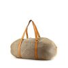 Louis Vuitton Attaquant weekend bag in grey canvas and natural leather - 00pp thumbnail