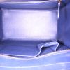 Borsa Celine Luggage Mini in tela rossa bianca blu e nera e pelle blu - Detail D2 thumbnail