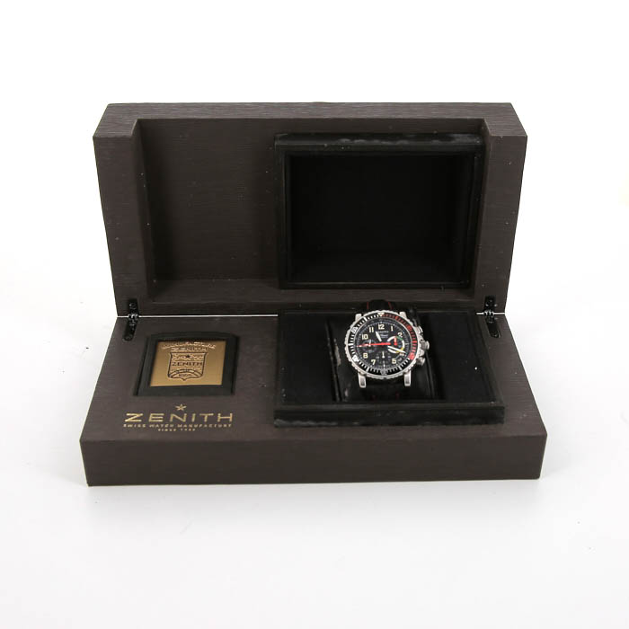 Zenith El Primero Rainbow Fly-Back watch in stainless steel Circa  1990