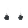 Chanel Camelia pendants earrings in white gold,  onyx and diamonds - 00pp thumbnail