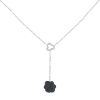 Chanel Camelia necklace in white gold,  onyx and diamonds - 00pp thumbnail