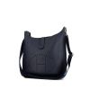 Hermes Evelyne large model shoulder bag in dark blue togo leather - 00pp thumbnail