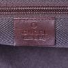 Gucci Vintage shoulder bag in beige monogram canvas and brown leather - Detail D3 thumbnail
