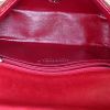 Chanel Mini Timeless handbag in burgundy patent quilted leather - Detail D3 thumbnail